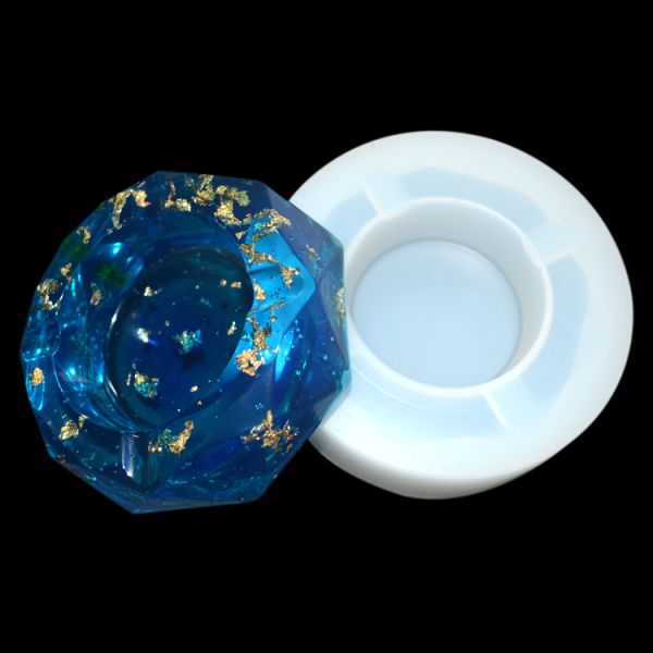 Home Decoration Silicone Resin Mold Sustainable Resin Art Molds Ashtray Shape