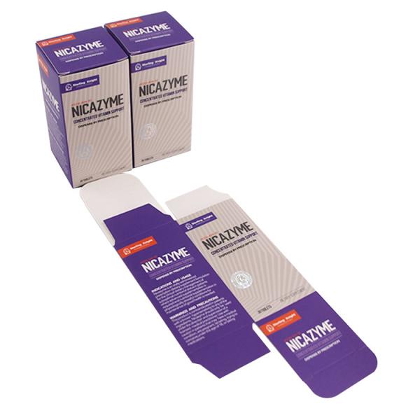 Matt Lamination 350gsm Medicine Packaging Boxes Paper Folding Box For Phamacy