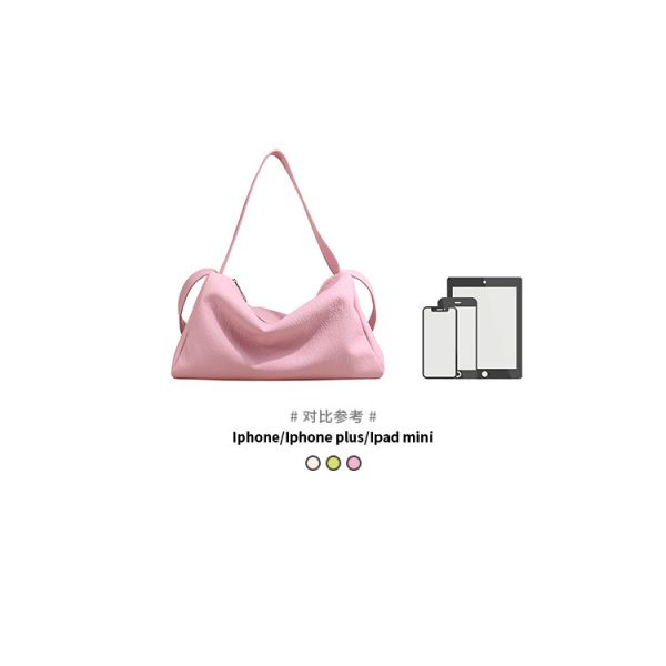 2024 Women's Versatile Tote Bag with Skew Straddle Instagram Design and Large Capacity