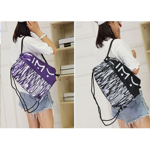 Premium Drawstring Gym Bag , Personalized Drawstring Bags Large Capacity