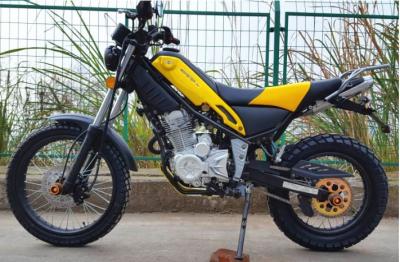Steel Off Road Dirt Bike , 250cc 6 Gear Road Registered Dirt Bike Yellow Color