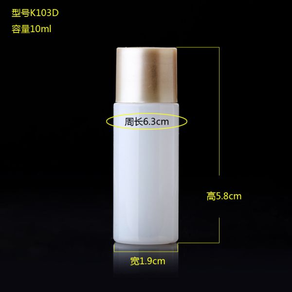 Контейнеры перемещения ЛЮБИМЦА для стороны Creams, набор бутылки набора перемещения 10ML