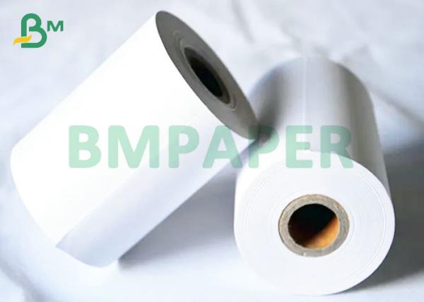 48gsm OEM branco do papel térmico de 57mm * de 30m para a caixa registadora do supermercado