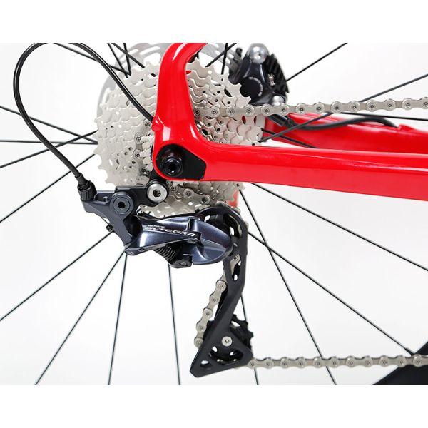 T900 High Modulus Carbon Fiber Road Bike SRAM RIVAL 22S With 50C Carbon Wheelset
