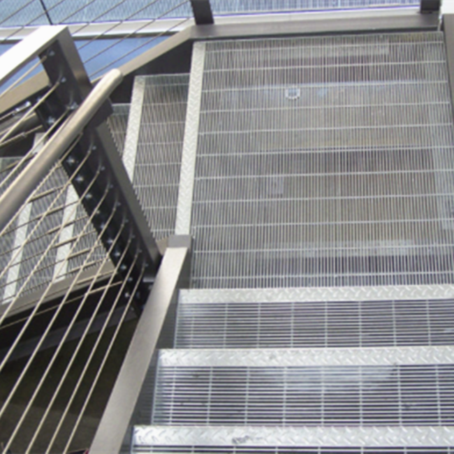 Outdoor Galvanized Metal Bar Grating Steps 1500mm Width