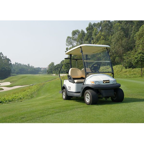 High Safe 2 Seater Golf Cart , Electric Security Patrol Vehicles For Personal Transport