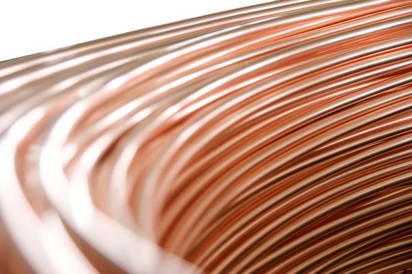 Steel Copper Coated Tube , Welded Bundy Pipe 6.35mm X 0.65 mm