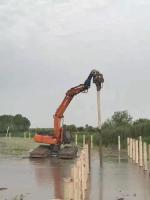 o equipamento concreto da condução de pilha 32Mpa, máquina escavadora montou o motorista de pilha da folha