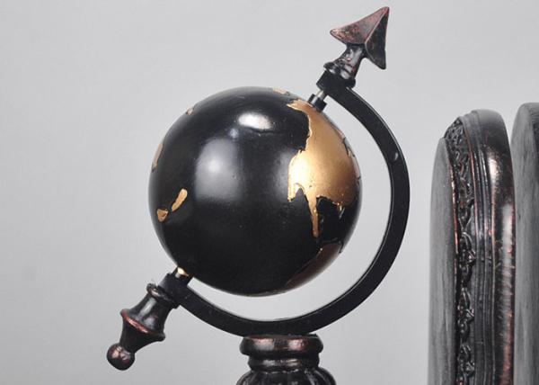 Black Plated Resin Decoration Crafts , Study Room Globe Book Holder