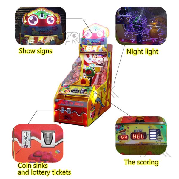 Coin Operated Kids Ball  Machine 220V CE Certificated