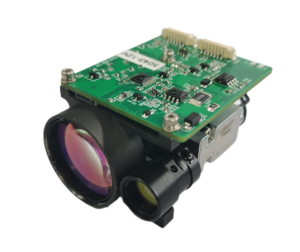 Модуль лазерного дальномера 1535 нм, компактный и точный модуль лазерного дальномера для жесткой среды, диффузная отражательность ≥ 0.3, влажность ≤ 80%, транспортное средство (цель 2,3 м×2,3 м) на расстоянии ≥6 км.