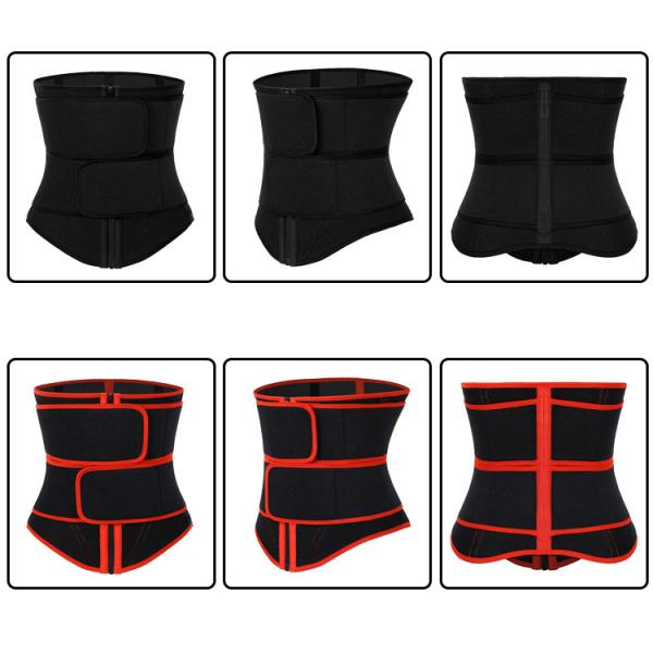 Neoprene Body Shaper HEXIN Zipper Design 2020 Embossing Belly Slimming Waist Trainer