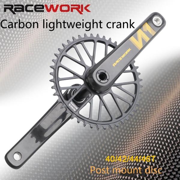 Bicicleta rodoviária Carbon Gxp Crank Integrado 10/11s Disco Único Disco Duplo 170mm comprimento