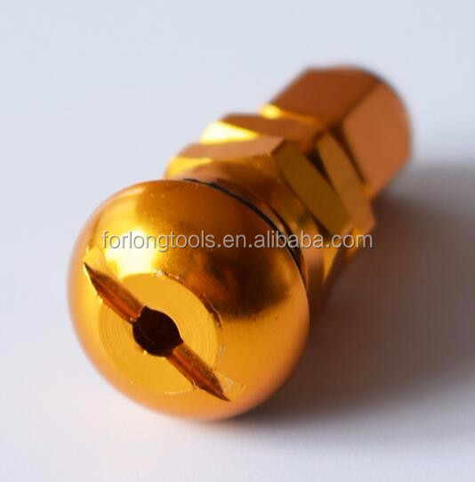 Universal Fitment ALUMINUM Car Tubeless Wheel Tire Valve Stem with Dust Caps and Caps from RAYS