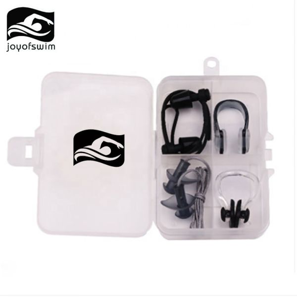 Christmas Tree Shaped Silicone Earplugs And Nose Clip Set Waterproof Comfortable