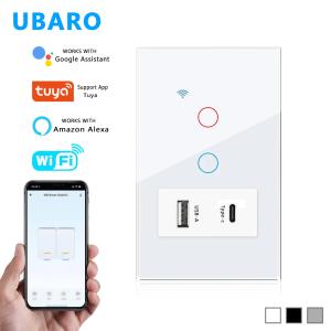 118タイプのスイッチソケットの組み合わせとUSBおよびタイプCソケット