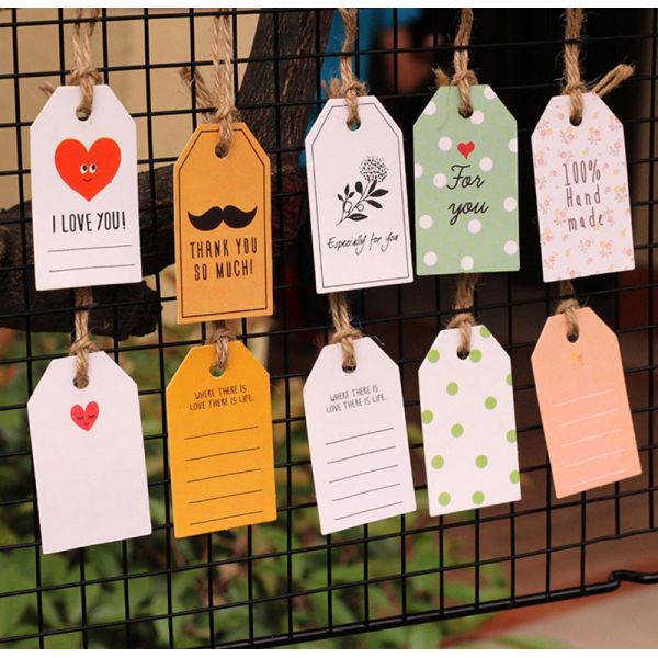 Embossing Handmade UV Thank You Clothing Tag Label For You Gift Box