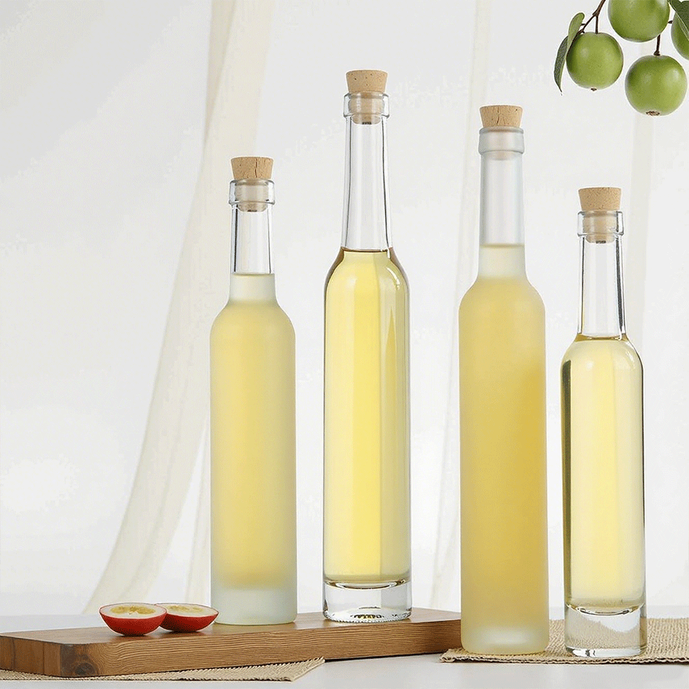 375ml High Flint Tall Slim Liquor Glass Bottle With Screw Cap
