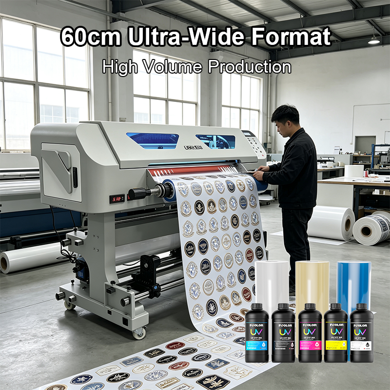 All-in-One UV Label Printing Machine for UV DTF, 3D Thick Label, Dome Label and Embroidery Effect Production