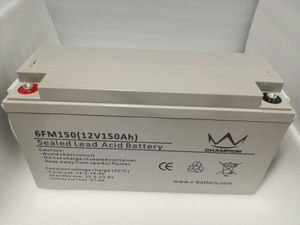 Solar Deep Cycle Gel Vrla Battery , Ups Vrla Battery Maintenance Free