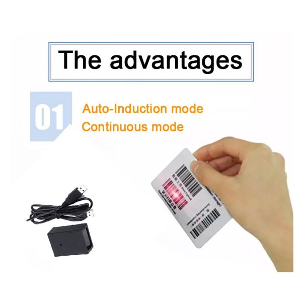 Kebo SK-320 1D wired 2D scan module barcode reader with USB RS232 Interface Port