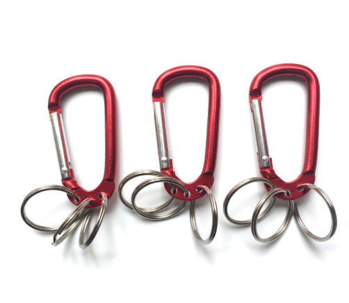 D сформировал алюминиевый тип цепь кольца для ключей ключевой цепи 3 Carabiner щелчкового крюка рюкзака ключевую