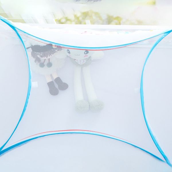 Crib Tent Safety to Keep Baby In, Pop up Crib Net Canopy Keep Baby From Climbing Out, Mosquito Net for Baby Crib