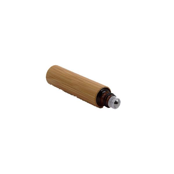 Rolo de bambu nas garrafas de perfume que gravam a superfície com bola de aço inoxidável