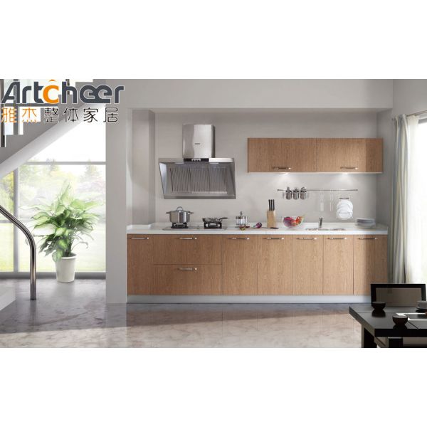 Customized Color Eco-Friendly Modern Kitchen Cabinets with 5 Year Warranty and Shaker Door Design