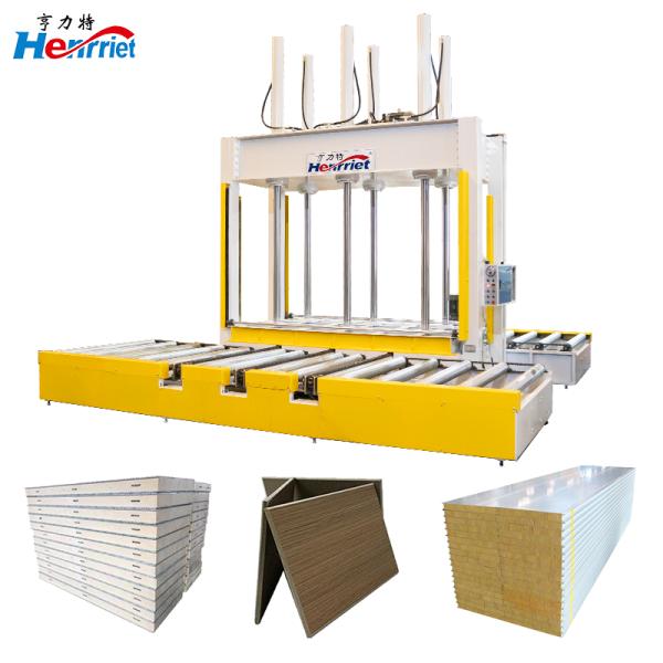 Large Heavy-duty Hydraulic Cold Press with Roller Shaft for Plywood Clean Board Medical Door Panel Solid Wood Door Panel