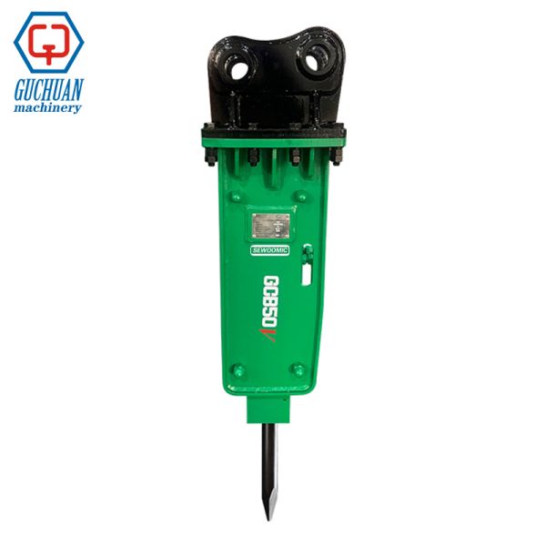 Box Type  Tool 53 Diameter Hydraulic Breaker Rock Hammer For Mini Excavator