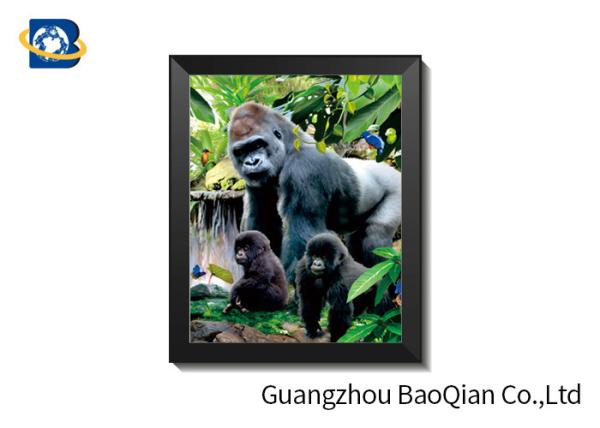 75LPI - 200LPI Plastic 3D Lenticular Pictures For Advertising / 3D Animals Images
