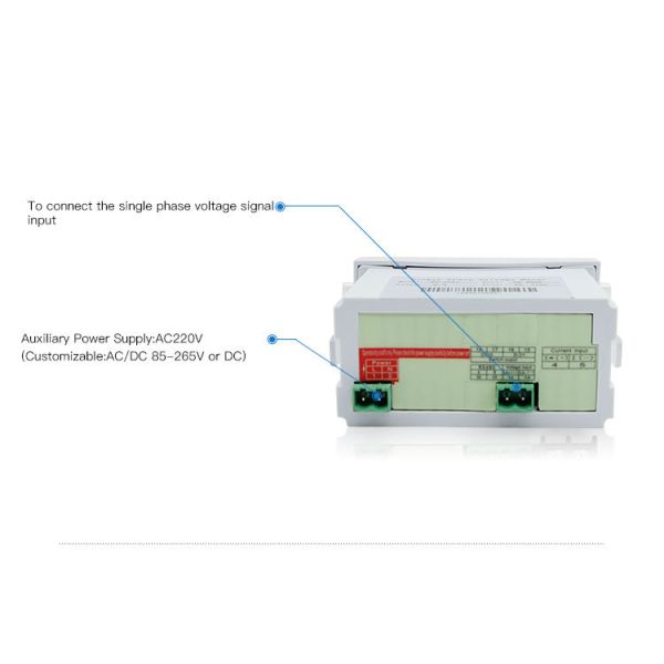 Power Distribution System LED AC/DC Power 48*96mm Digital Single-phase Voltage Meter