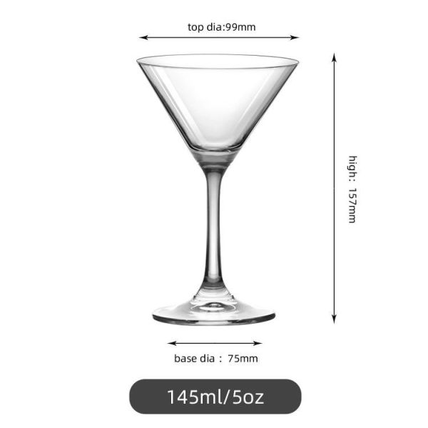 Ручная прозрачная коктейльная бутылка кристалл 10 унций для питья мартини