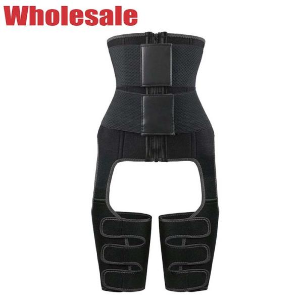 A correia dobro preta NANBIN mais a cintura Cincher do tamanho suou ultra a cintura e o ajustador da coxa