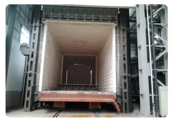 Gas Trolley Type Industrial Heat Treatment Furnace For Annealing And Tempering Mechanical Parts