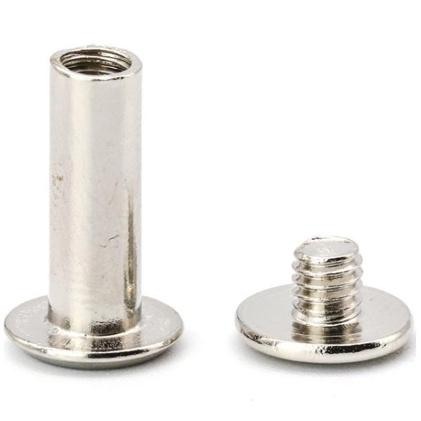 304 заклепки нержавеющей стали для того чтобы запереть ногти гроссбуха Я-ногтя письма винтов с внутренним шестигранником в головке женские