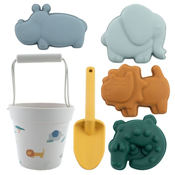 Summer Sand Outdoor Children’s Toy Set Silicone Beach Bucket Set