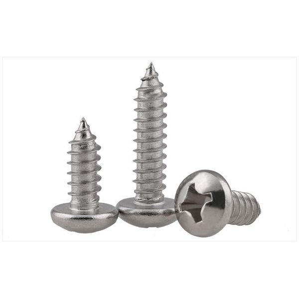 Stainless Steel Phillips Rounded Head Screws for Sheet Metal DIN7981 Pan Head Phillips Drive Tapping Screws
