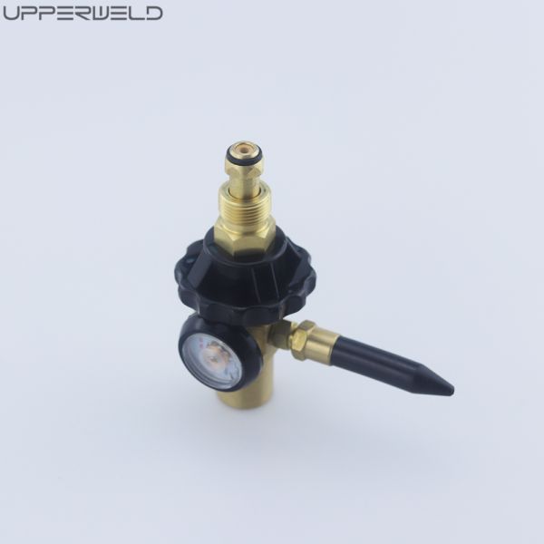 Outlet Nut Screw Balloon Filler Regulator with Cylinder Content Gauge and Rubber Nozzle