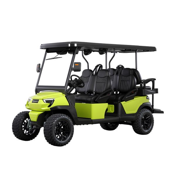 Multi Use Lifted 6 Seater Electric Golf Buggy With Rear Flip Seat Color Customizable