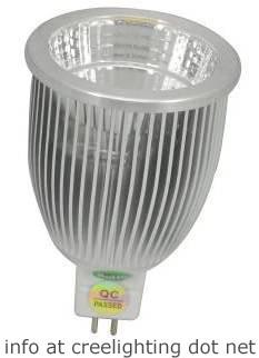 7watt MR16 COB LED spotlights 12V DC and 110/240V AC