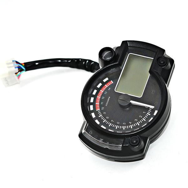 Lcd Dashboard 15000R/MIN Motorcycle Meter Lcd Display Low Oil Alarm