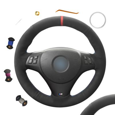 Soft Suede Steering Wheel Cover for BMW 3 Series E82 E88 E90 LCI M3 E92 F30 E46 E39 M5 E60 G20 G30 G80 G82 M4 X5 X6