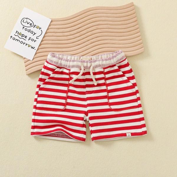 Hot Sale Baby Clothing Shorts Drawing Pant Solid Color 100% Cotton Summer OEM Service Unisex Straight Knitted Plain Dyed