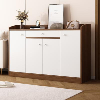 Large Capacity Space-Saving Solid Wood Shoe Storage Cabinet For Home Entrance, Home Exterior Door, Elevator Aisle