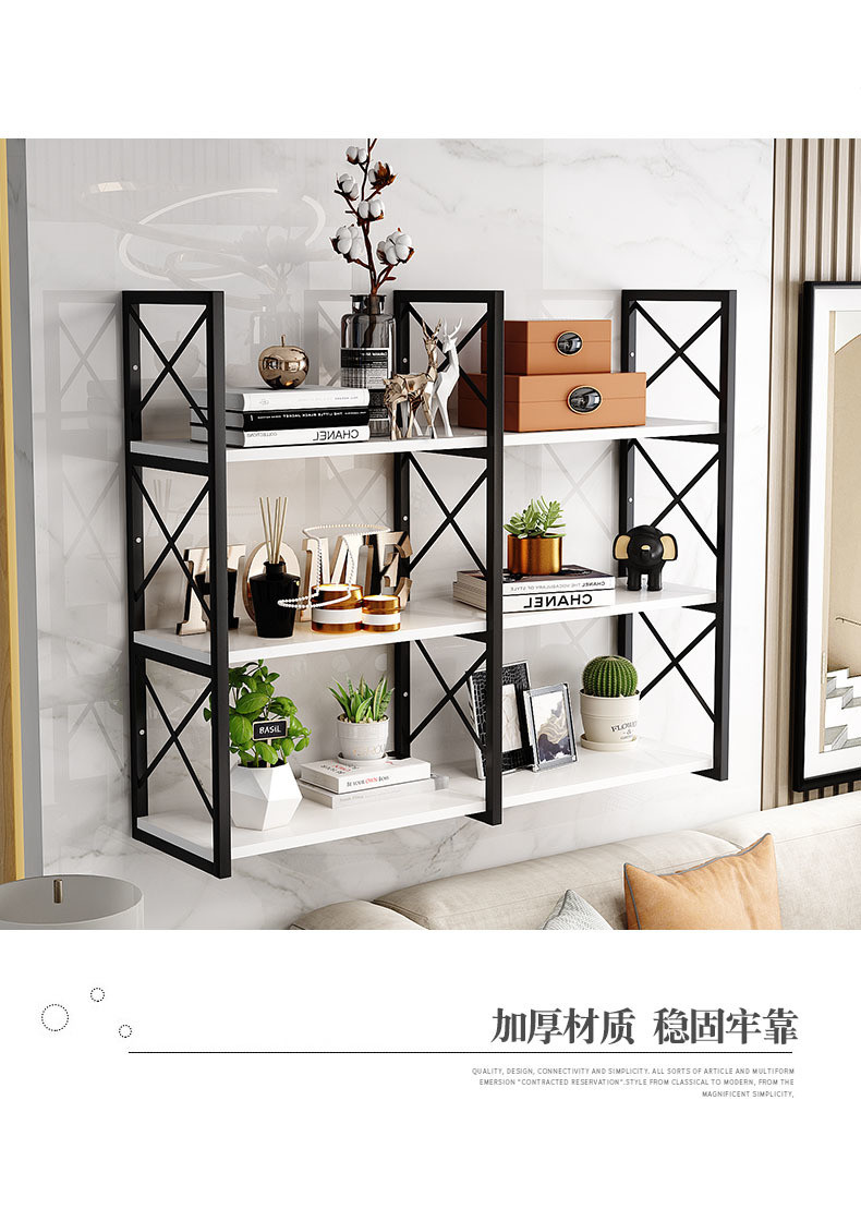 Modular Nordic Wooden Wall Shelf Mount Floating Shelves for Home Decoration
