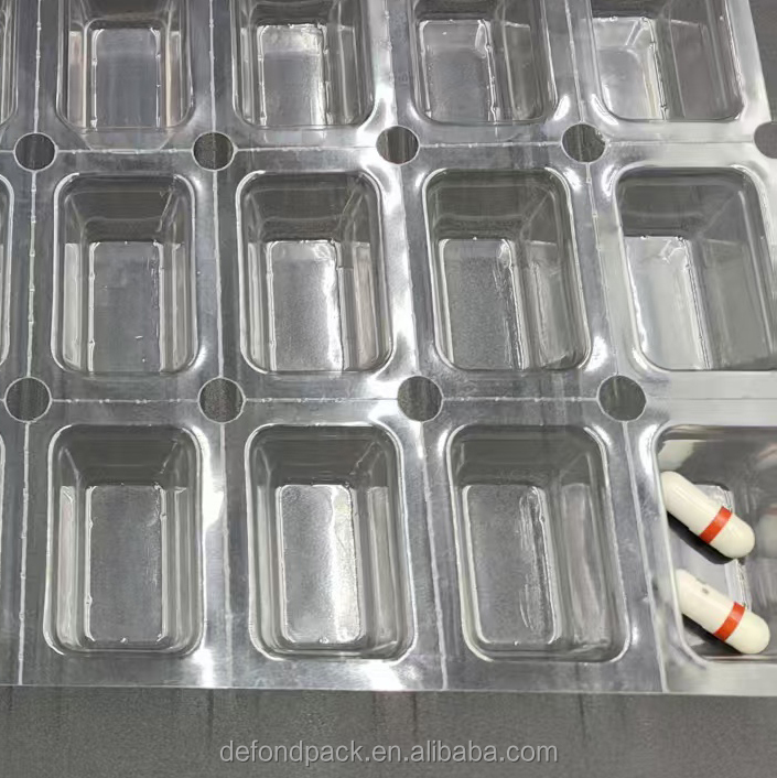 OEM ODM Blister Packing Suppliers Pet Blister Pill Packaging Blister Pet Pharmaceutical Packaging clear Vacuum Forming PETG