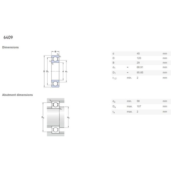 High Accuracy Deep Groove Roller Bearing Open Seals For Industrial Gearboxes