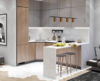 Conception haute brillance Petite armoire de cuisine moderne